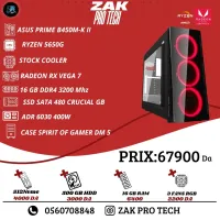 CONFIG RYZEN 5-5650G/ASUS B450M-K II/16GB/480SSD/400W