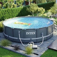 Piscine ronde ULTRA XTR 4.88m X 1.22m avec filtration + échelle + bâche INTEX
