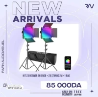 Kit Neewer 660 RGB : 2x Neewer 660 leds RGB, 2x pieds de lumière 1x sac de transport