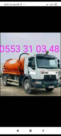 Camion vidange débouchage d'egouts 