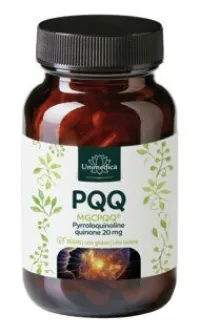 Unimedica PQQ (MGCPQQ) pyrroloquinoline quinone 20 mg par dose journalière (1 gélule) 60 gélules 