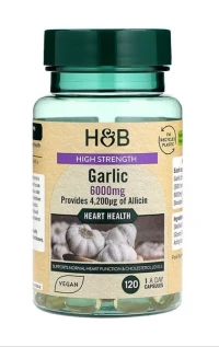 Holland and Barrett Huile d'ail 6000 MG avec allicine 4200 MCG 240 CAPS