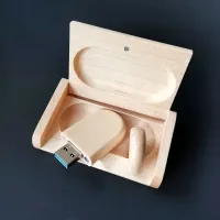 Clé USB en bois & boit bambou