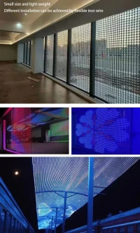 Écran led géant ( mesh pour grand façade) 