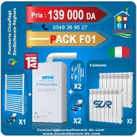 Pack Chaudiere Mural Sime Brava GO 25kw Ventouse F1/F2/F3/F4/F5/F6/F7