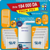 PACK CHAUDIERE MURALE 24KW A VENTOUSE BERETTA/RIELLO/IMMERGAS/JUNKERS F1/F2/F3/F4/F5/F6