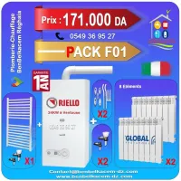 Pack Chaudiere Mural Riello Start 24KW Ventouse F1/F2/F3/F4/F5/F6/F7