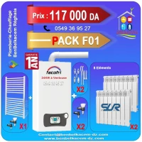 Pack chaudiere murale a gaz FACOFRI 24kw a ventouse F1/F2/F3/F4/F5/F6/F7