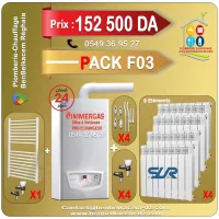 PACK AVEC KIT CHAUDIERE MURALE IMMERGAS PRO 24KW A VENTOUSE ECHANGEUR F1/F2/F3/F4/F5/F6/F7/F8