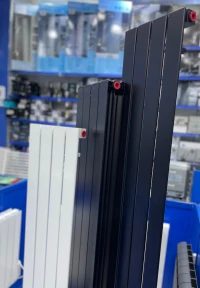 Radiateur Aluminium design en forme pilier colonne 4/5/6 élément 160/180/200cm noir et Blanc