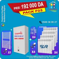 Pack Chaudiere Mural CHAPPEE 24kw a cheminée F1/F2/F3/F4/F5/F6/F7