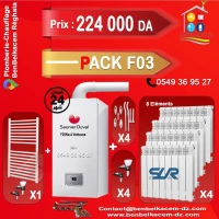 Pack Chaudiere Saunier duval F25kw avec Radiateur PACK F01/F02/F03/F04/F05/F06/F07
