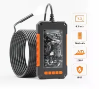 Caméra endoscopique cable rigid 10m étanche à écran LCD couleur pour mécanique et canalisation 