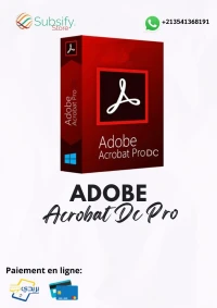 Adobe Acrobat DC Pro abonnement annuelle