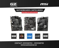 CARTES MERES MSI Z790 B760 H610 B450 INTEL AMD DDR4 DDR5 MOTHERBOARDS