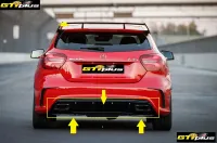 Spoiler arrière pour Mercedes classe A W176 Faceflit Look A45 AMG 2015-2018