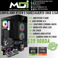 CONFIG GAMING : AMD RYZEN 5 5600/16GB/RTX 3060 12GB