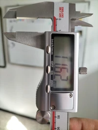 pied a coulisse métallique inoxydable 0.01mm