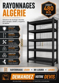 صناعة-و-تصنيع-rayonnage-noir-metallique-etagere-garage-atelier-stockage-بئر-خادم-الجزائر