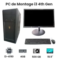PC de Montage i3-4150|4GB|500HDD|18.5″