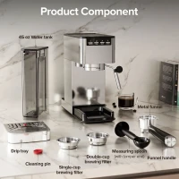 Nardi Machine à Café 1.2L Bras et Capsule Inox