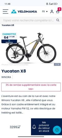 دراجات-هوائية-velo-electrique-winora-yucatan-x8-الونزة-تبسة-الجزائر