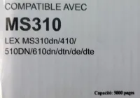 Toner lexmark ms310