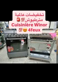 Promotion cuisinière winor 4 feux inox font système tabona