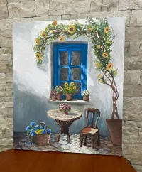 Tableau artistique dessiné à main 