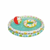 Piscine gonflable pour enfant avec bouée et ballon de plage 122 * 20cm 51124 BESTWAY