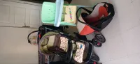 Poussette bébé+siège auto+ chaîse  