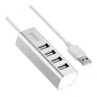 HUB USB 2.0 4 ports HOCO Chargement synchronisation et transfert de données Câble de 80 cm.