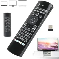 Air Mouse - Télécommande et Clavier Complet sans Fil 2,4 G pour Smart TV, Box et PC