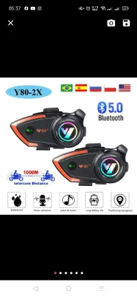 Bleutooth moto casque
