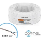 Câble Haut-Parleur 2 X 0,75 Mm Bobine De 100 Mètres