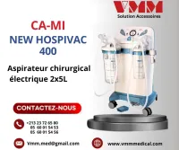 Aspirateur chirurgical électrique 2x5L NEW HOSPIVAC 400 CA-MI 
