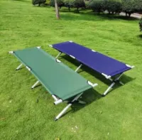 سرير تخييم محمول قابل للطي للراحة والاستمتاع بالتخييم والتنزه Lit de camp