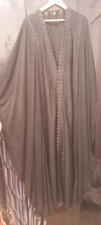 Abaya pour fête noir 