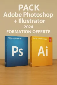 photoshop + Illustrator 2024 formation offerte 
