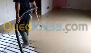 chape beton leger