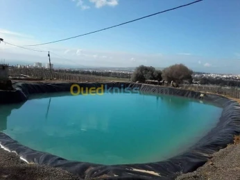 Geomembrane geocomposites, géotextiles