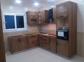 FABRICATION CUISINES en bois massif 3مطابخ فاخرة