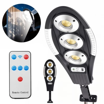 Lampadaire solaire étanche IP67 avec télécommande مصباح خارجي