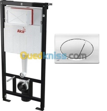 Chasse encastrable ALCA PLAST + Plaque de Déclenchement Chromé