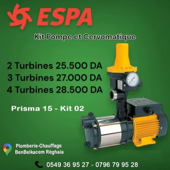Kit Pompe Espa avec cerveau 2/3/4 Turbines