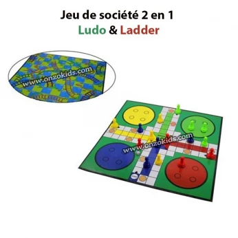 Jeu de société 2 en 1 Ludo & Ladder
