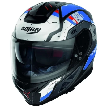 Casque NOLAN N80-8 50 TH STARSCREAM N-COM 036 BLANC-NOIR-GRIS-BLEU. "Original"