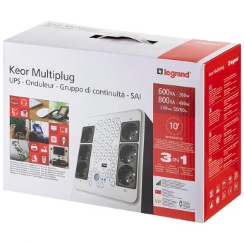 Onduleur KEOR Multiplug 800va 6 prises + disjoncteur - 310084 - Legrand