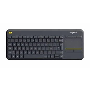 Clavier Sans Fil Logitech K400 Plus Touch TV Avec Contrôle Média et Pavé Tactile, AZERTY