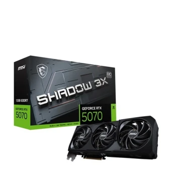 MSI GEFORCE RTX 5070 SHADOW 3X OC - 12GB GDDR7 8K - 2542MHz -G-SYNC- DLSS4 AI -RAY TRACING -HDMI/DP